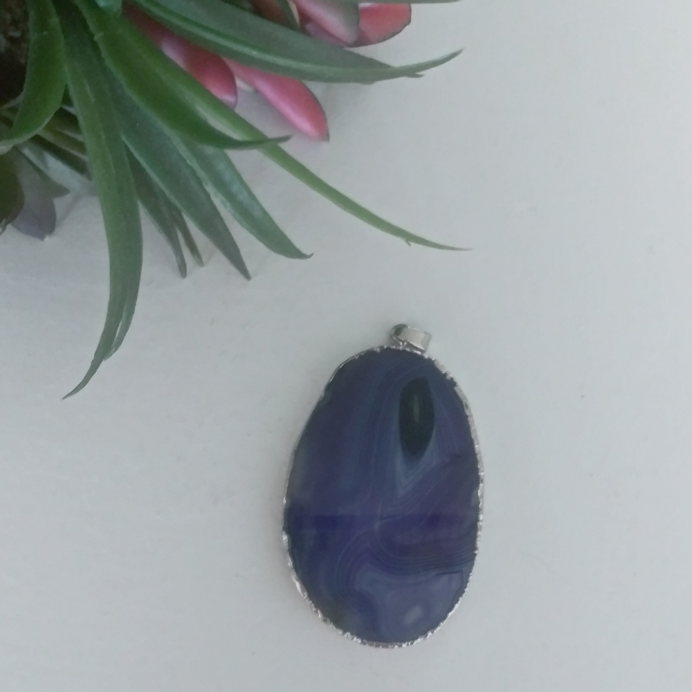 Blue/Purple Stone Pendant